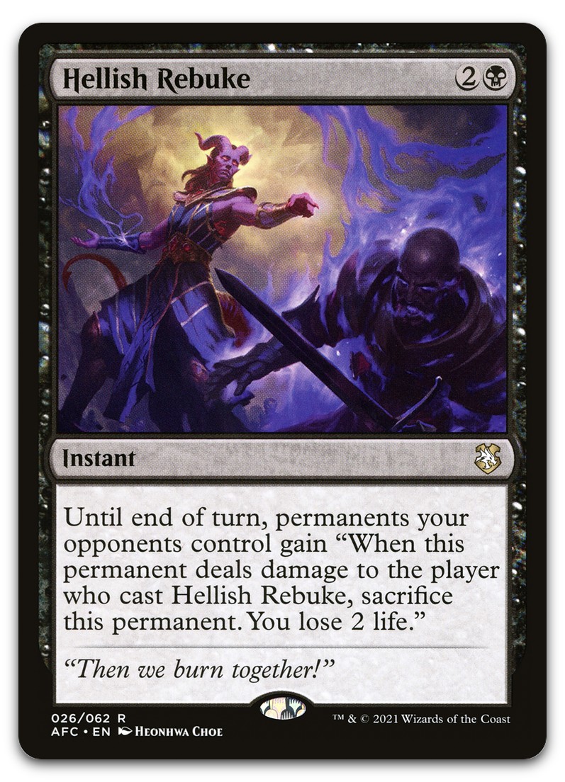 HELLISH REBUKE #26 (NM) Forgotten Realms AFC Magic MTG £7.03 - PicClick UK