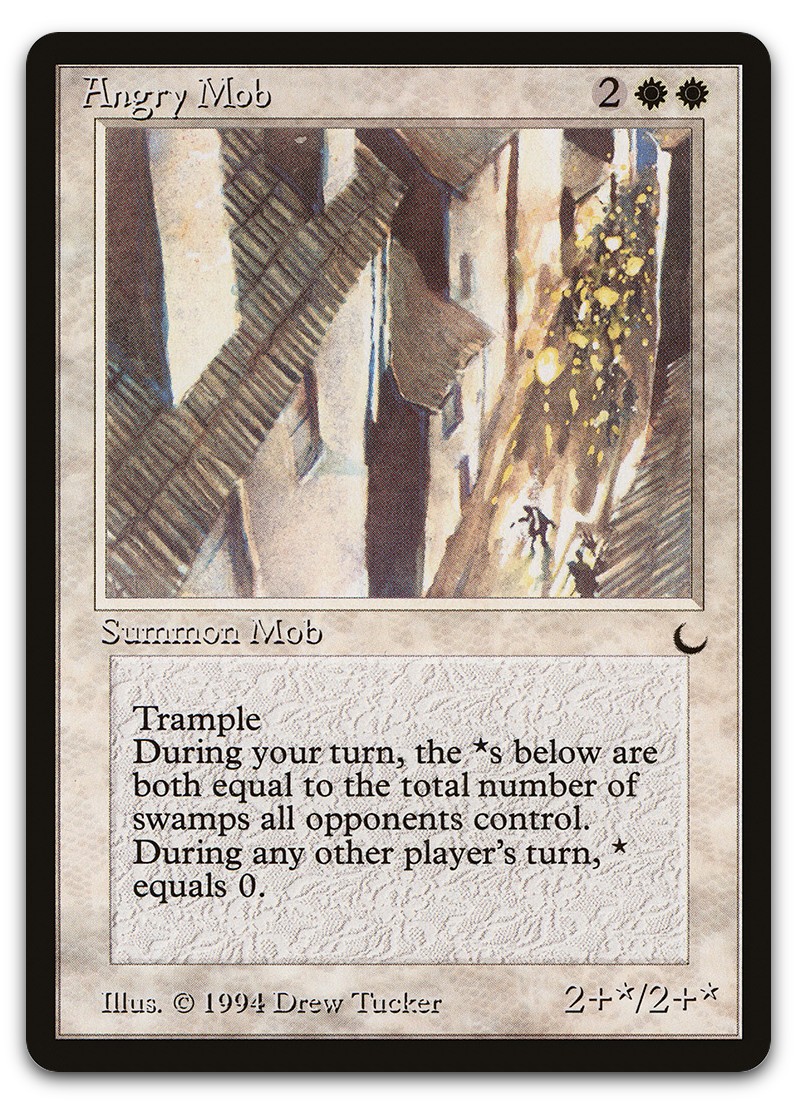 Angry Mob (NM) The Dark DRK Magic MTG