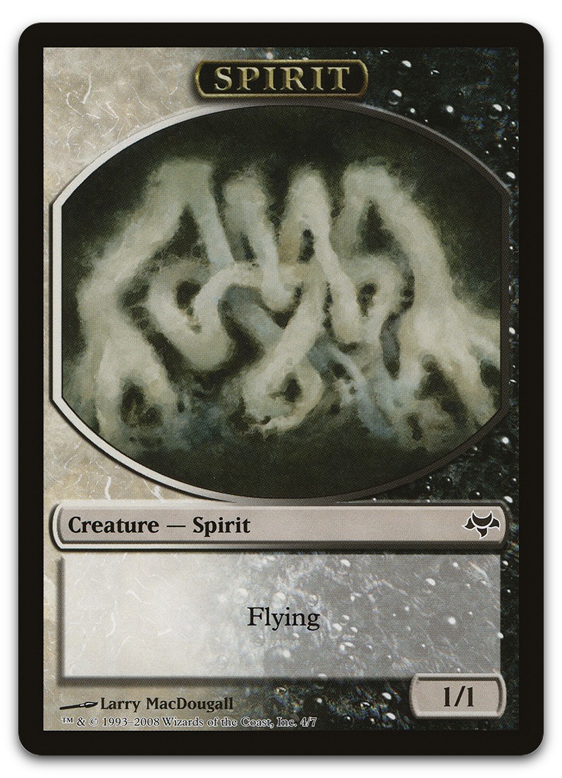 Spirit Token #4 (LP) Eventide EVE Magic MTG - Foto 1 di 2