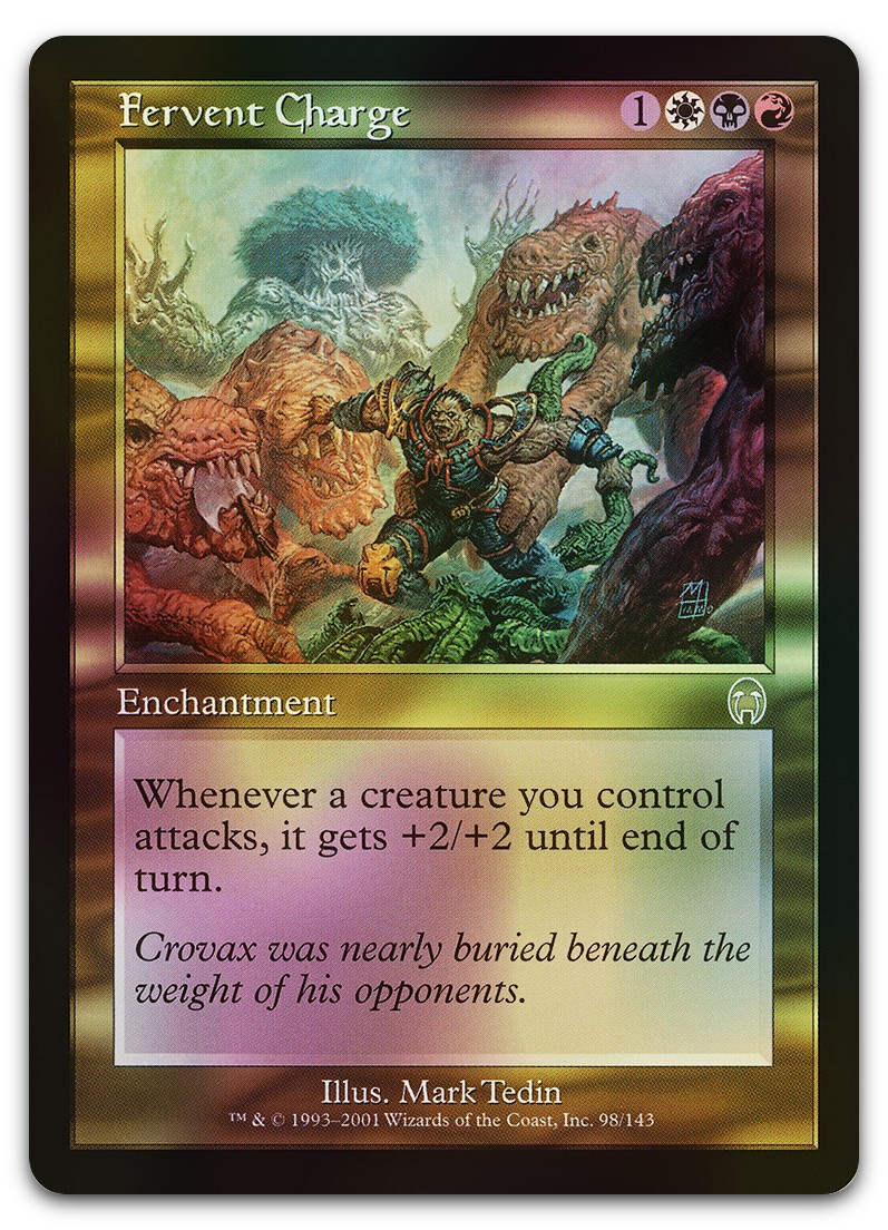 Fervent Charge #98 (Foil) (LP) Apocalypse APC Magic MTG