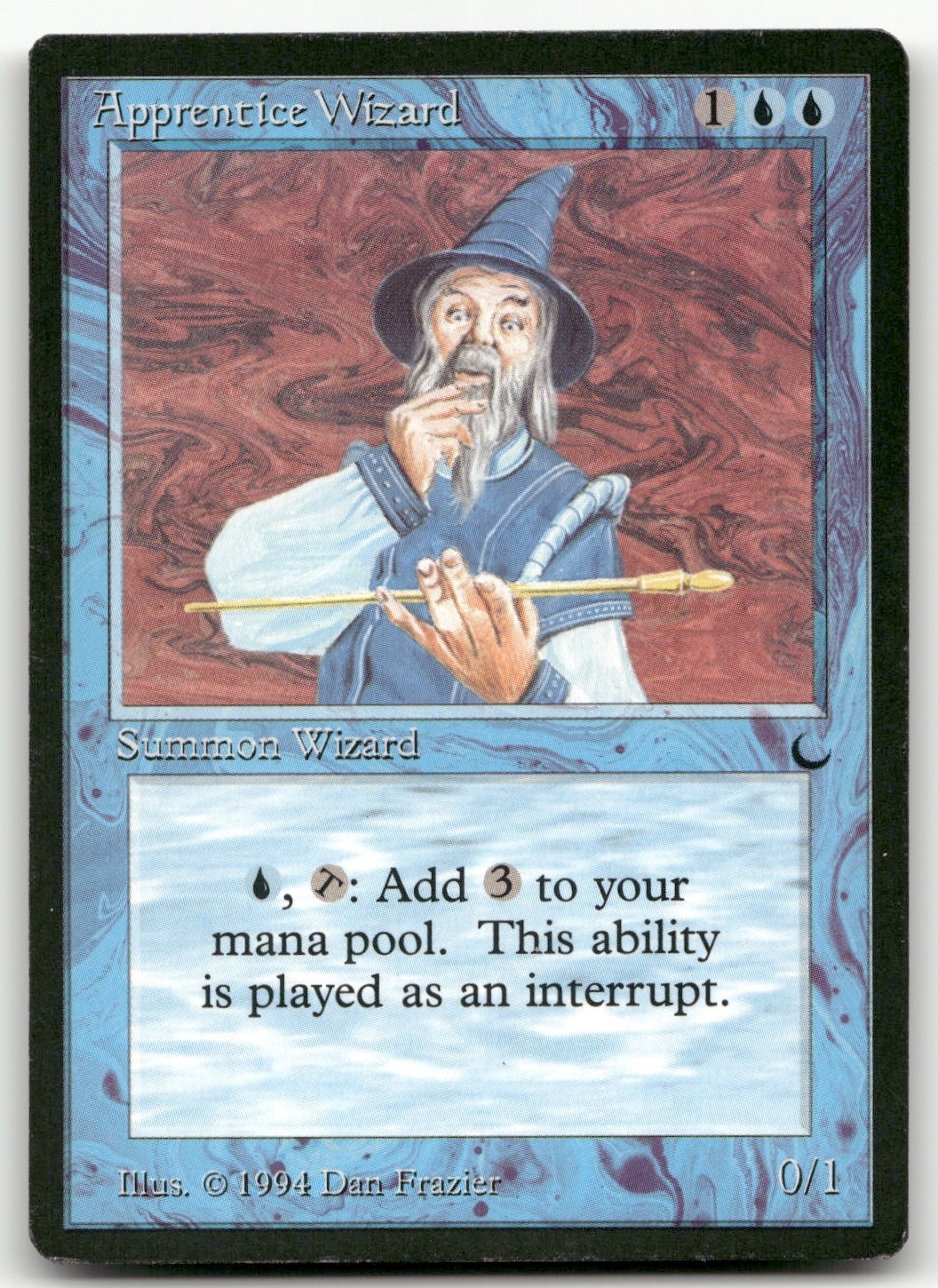 Apprentice Wizard (NM) The Dark DRK Magic MTG